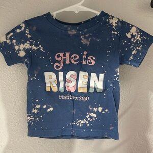 He is risen graphic tee. 12 month great condition